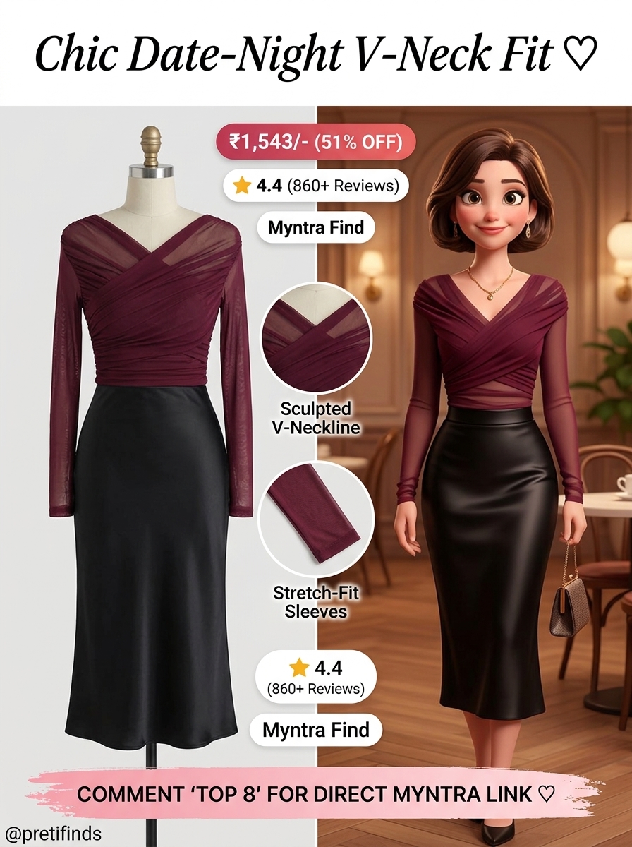 StyleCast x Revolte Women V-Neck Long Sleeves Crop Top