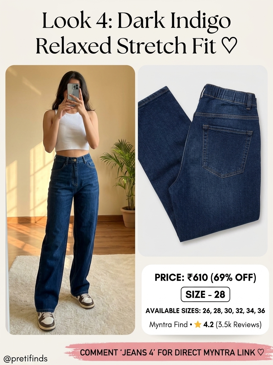 zayla Women Loose High-Rise Stretchable Baggy Jeans